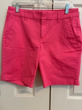 J. Crew Hot Pink Chino Bermuda Shorts
